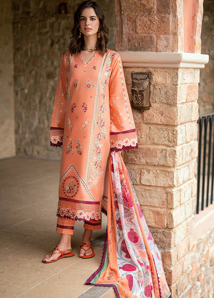 Roheenaz Embroidered Lawn Suits Unstitched 3 Piece D-02 B Orelia - Summer Collection