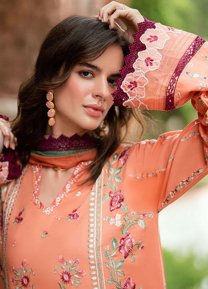 Roheenaz Embroidered Lawn Suits Unstitched 3 Piece D-02 B Orelia - Summer Collection