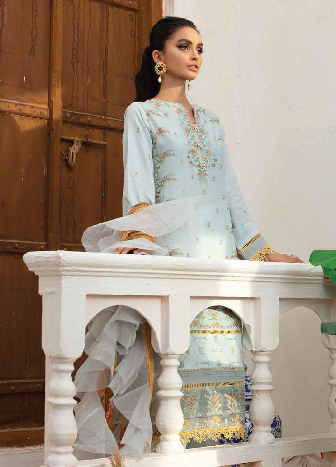 Roheenaz Embroidered Lawn Suits Unstitched 3 Piece RO22S-1 RNZ-07-A Summer Rays - Summer Collection