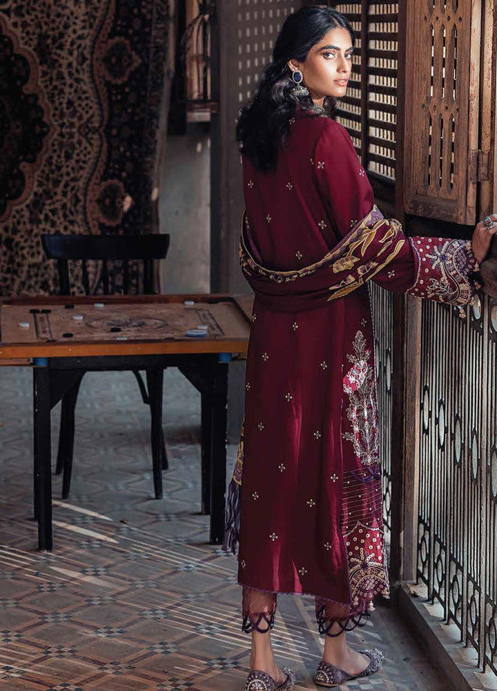 Roheenaz Embroidered Linen Suits Unstitched 3 Piece RO21WF RNW21-3B - Winter Collection