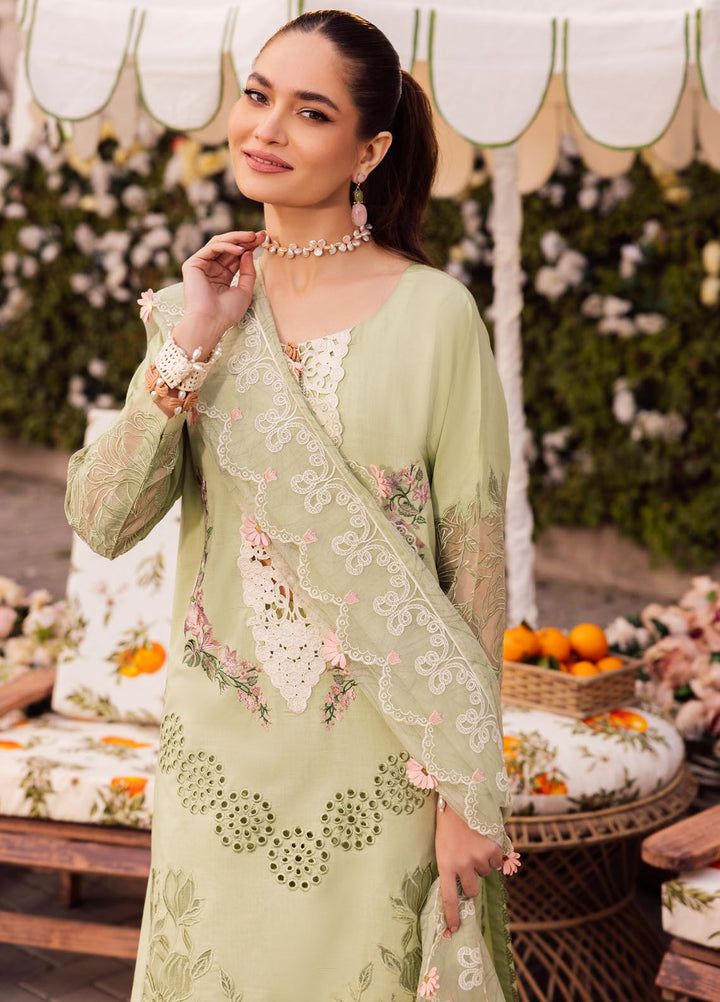 Roman Holiday By Sardinia Embroidered Lawn Suit Unstitched 3 Piece SRD24RH Fauna SR204 - Luxury Collection