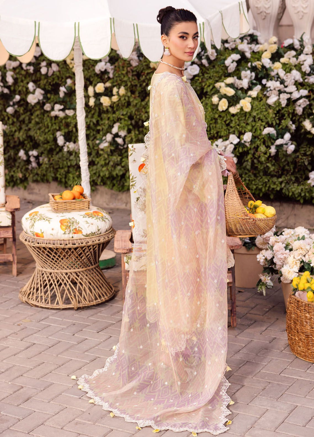 Roman Holiday By Sardinia Embroidered Lawn Suit Unstitched 3 Piece SRD24RH Livia SR205 - Luxury Collection
