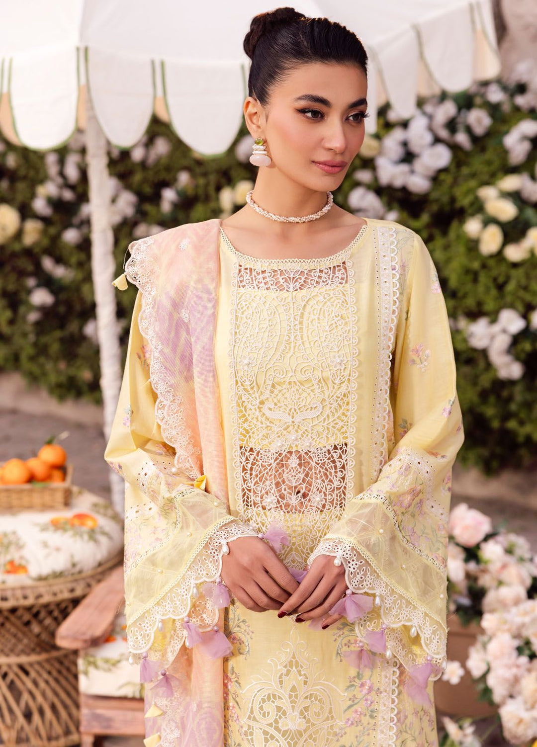 Roman Holiday By Sardinia Embroidered Lawn Suit Unstitched 3 Piece SRD24RH Livia SR205 - Luxury Collection