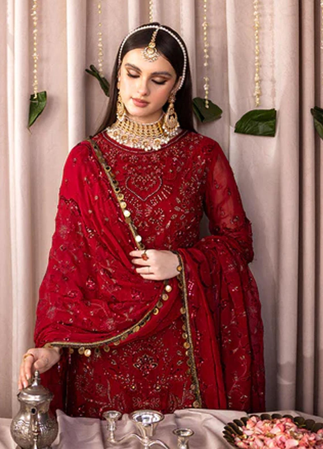 Romansiyyah By Emaan Adeel Embroidered Chiffon Suits Unstitched 3 Piece EA23RS Sarafeen - Luxury Collection