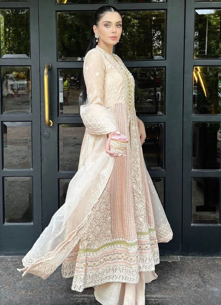 Roohi By Mushq Embroidered Organza Suit Unstitched 4 Piece MQ24R Anika - Luxury Collection