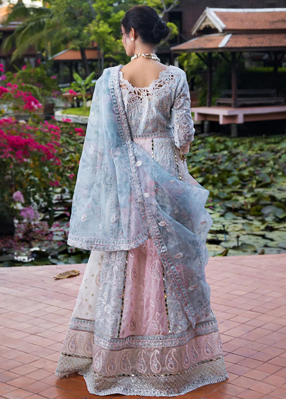 Roohi By Mushq Embroidered Organza Suit Unstitched 4 Piece MQ24R Misha - Luxury Collection