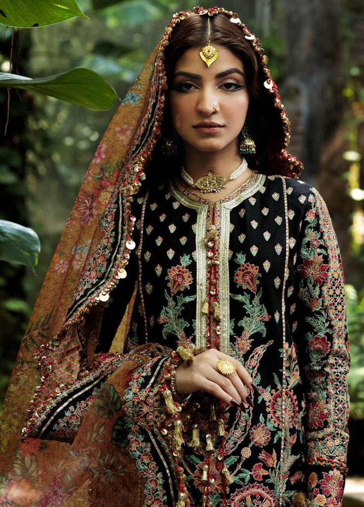 Roshan by Hussain Rehar Embroidered Lawn Suits Unstitched 3 Piece HRR23R Dilruba - Luxury Collection