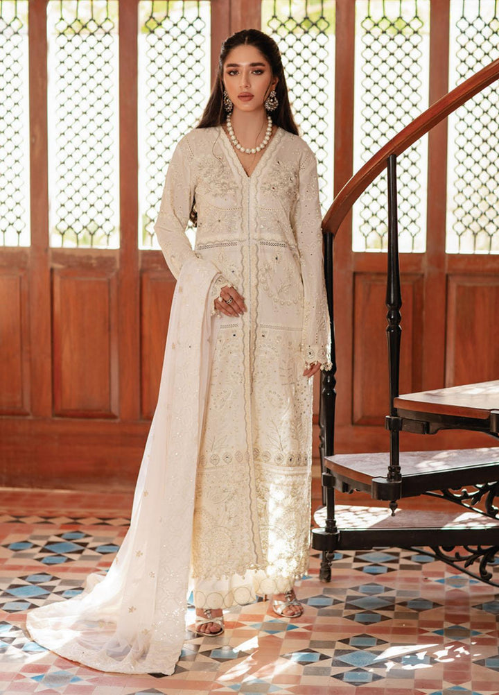 Rouche Embroidered Chikankari Suits Unstitched 3 Piece RCH21CH D-05 - Winter Collection