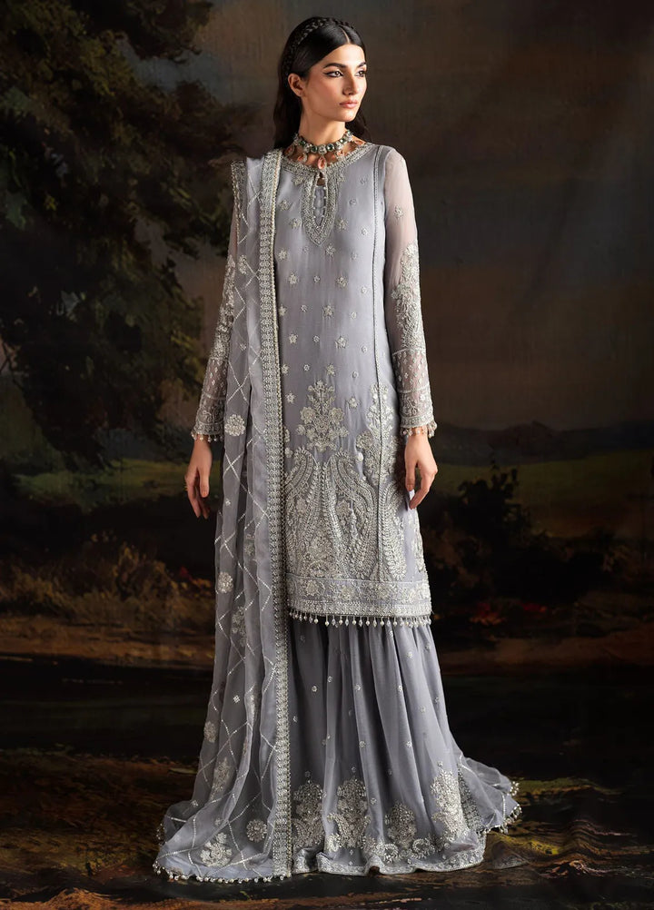 Rouge by Zarif Embroidered Chiffon Suits Unstitched 3 Piece ZF24R ZRW 03 Adeline - Wedding Collection