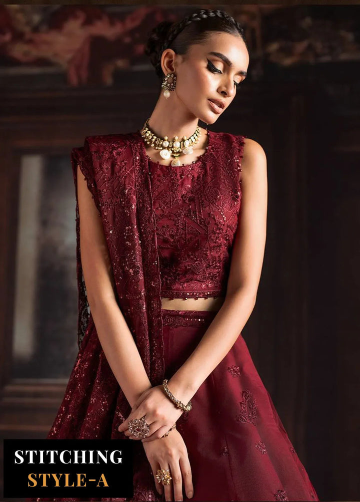 Rouge by Zarif Embroidered Net Suits Unstitched 3 Piece ZF24R ZRW 02 Mabel - Wedding Collection