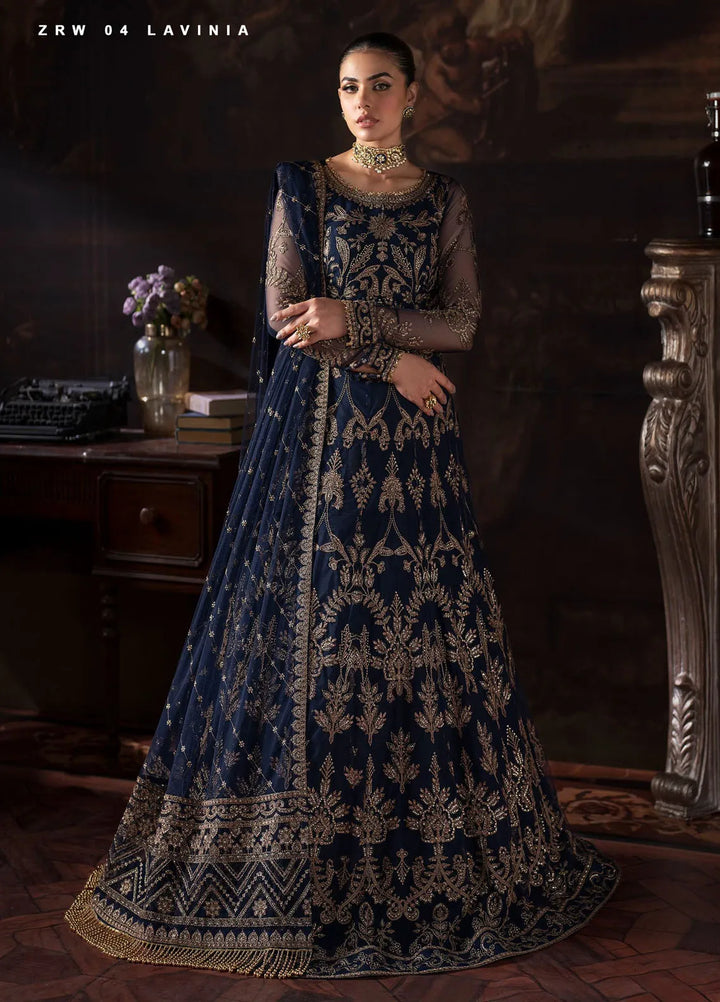 Rouge by Zarif Embroidered Net Suits Unstitched 3 Piece ZF24R ZRW 04 Lavinia - Wedding Collection