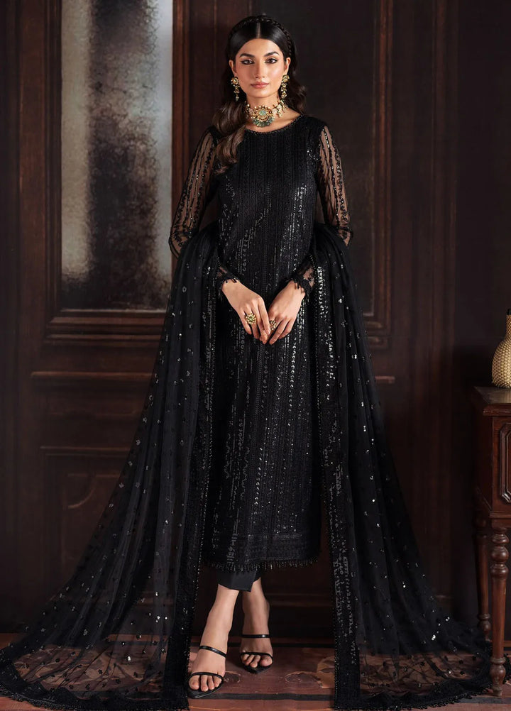 Rouge by Zarif Embroidered Net Suits Unstitched 3 Piece ZF24R ZRW 06 Frances - Wedding Collection