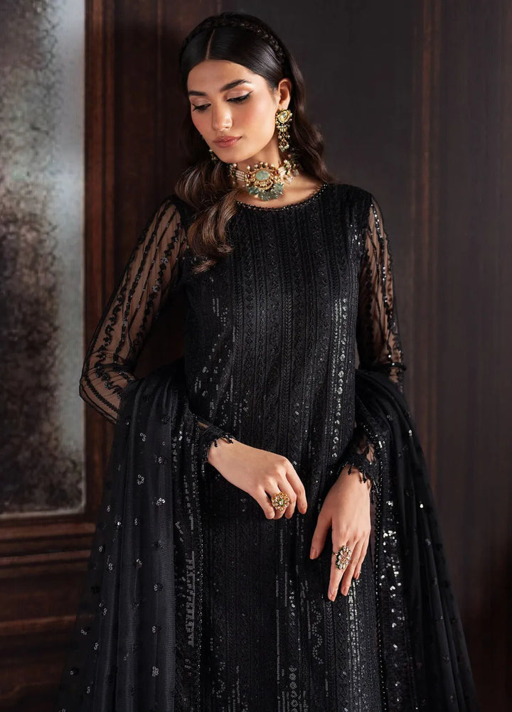 Rouge by Zarif Embroidered Net Suits Unstitched 3 Piece ZF24R ZRW 06 Frances - Wedding Collection