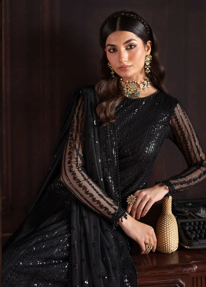 Rouge by Zarif Embroidered Net Suits Unstitched 3 Piece ZF24R ZRW 06 Frances - Wedding Collection