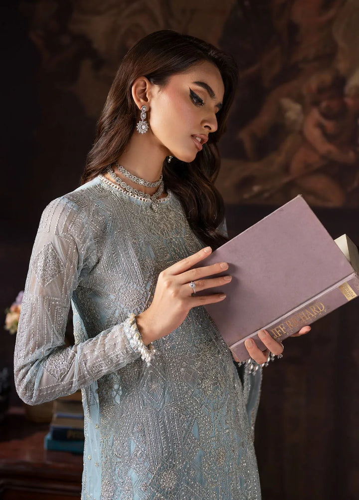 Rouge by Zarif Embroidered Net Suits Unstitched 3 Piece ZF24R ZRW 07 Cynthia - Wedding Collection