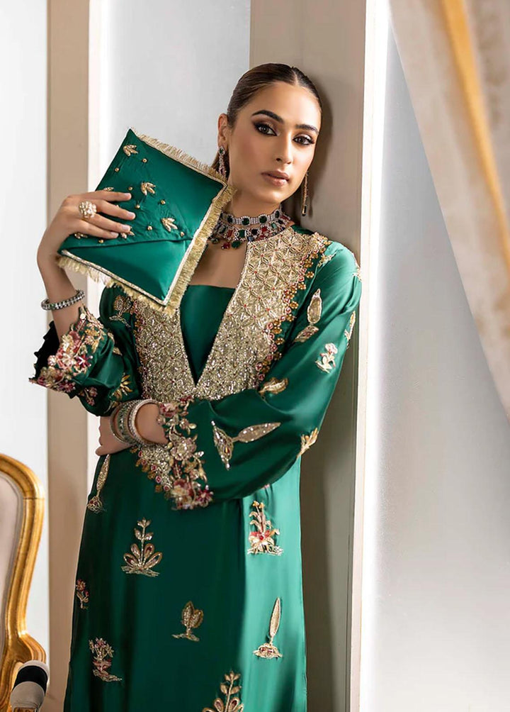 Rozanne By Nuriyaa Embroidered Silk Suits Unstitched 2 Piece NR22R Daphne - Luxury Collection