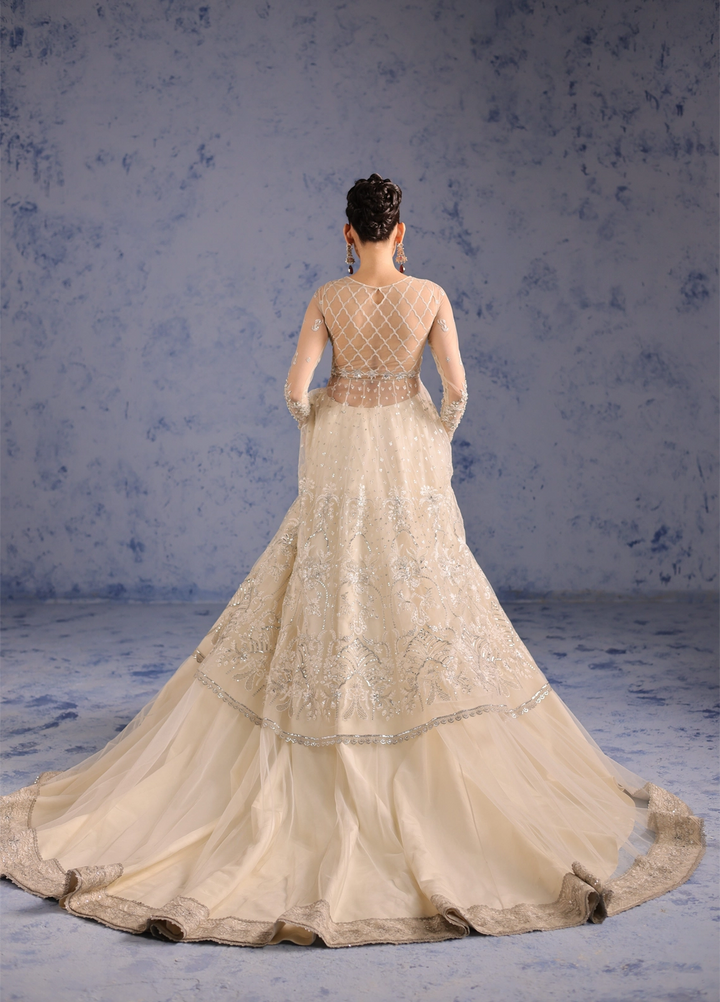 Amoris by Imran Ramzan Embroidered Net 4 Piece Suit Gloire d'Opera - Wedding Collection