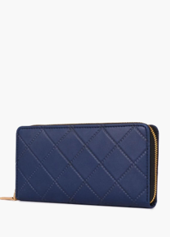 RTW Creation    Wallet RTW23WW WLT-13 Blue Quilted Pattern Wallet - Women Wallet Collection
