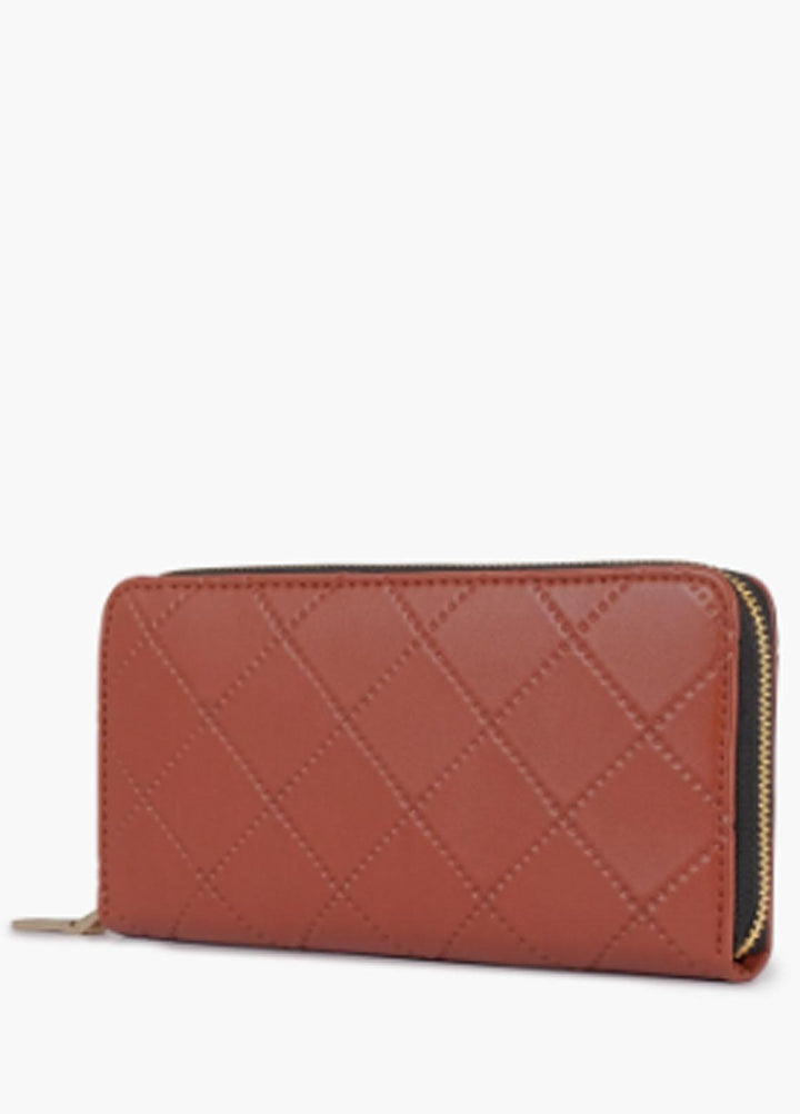 RTW Creation    Wallet RTW23WW WLT-11 Rust Quilted Pattern Wallet - Women Wallet Collection