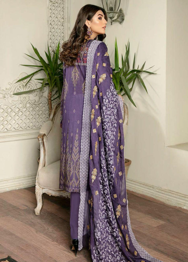 Rubab by Zebaish Embroidered Lawn Suits Unstitched 3 Piece ZSH21RB D-04 - Summer Collection