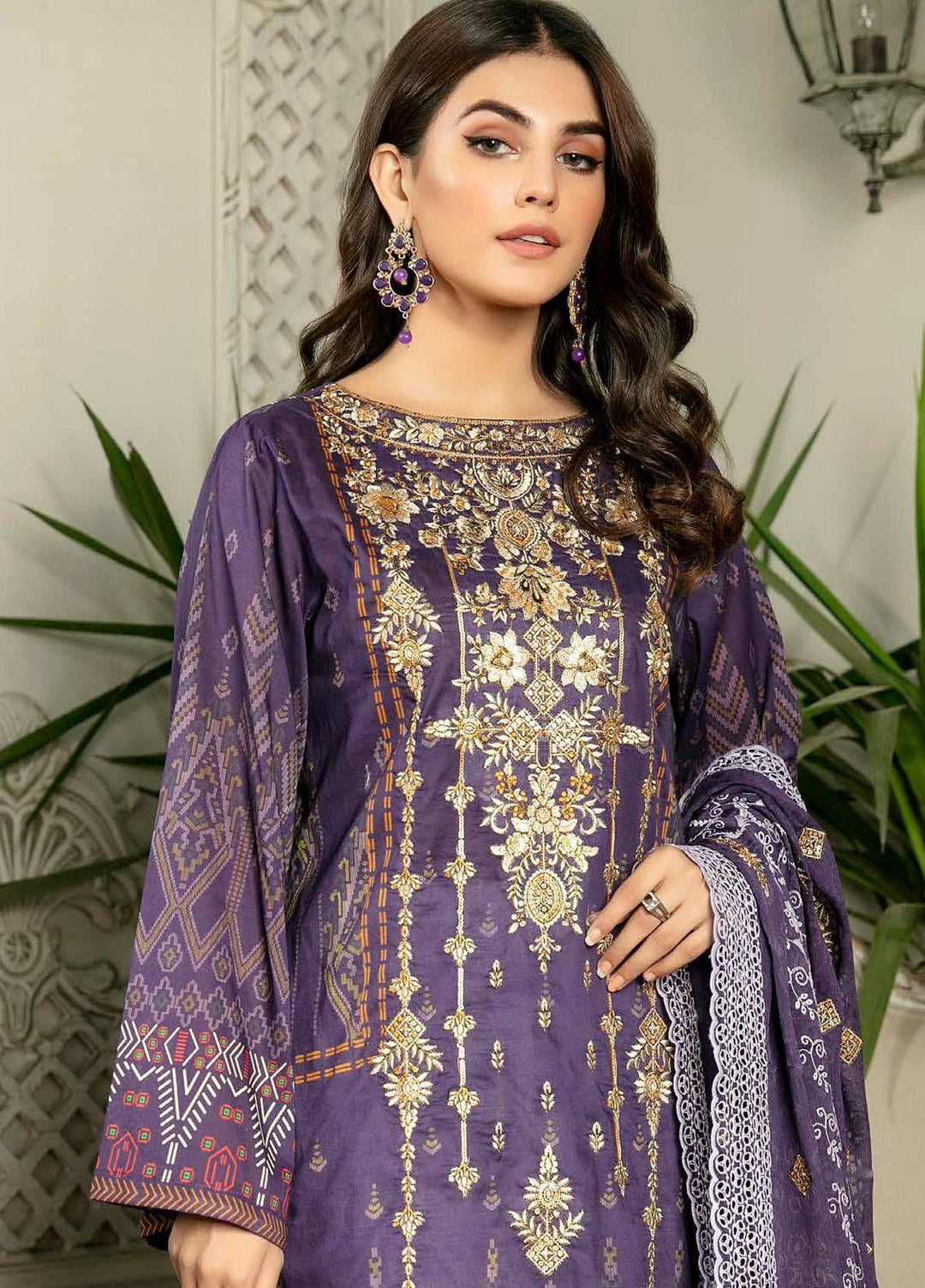 Rubab by Zebaish Embroidered Lawn Suits Unstitched 3 Piece ZSH21RB D-04 - Summer Collection