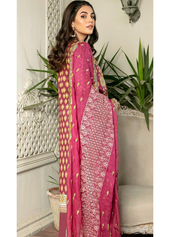 Rubab by Zebaish Embroidered Lawn Suits Unstitched 3 Piece ZSH21RB D-05 - Summer Collection