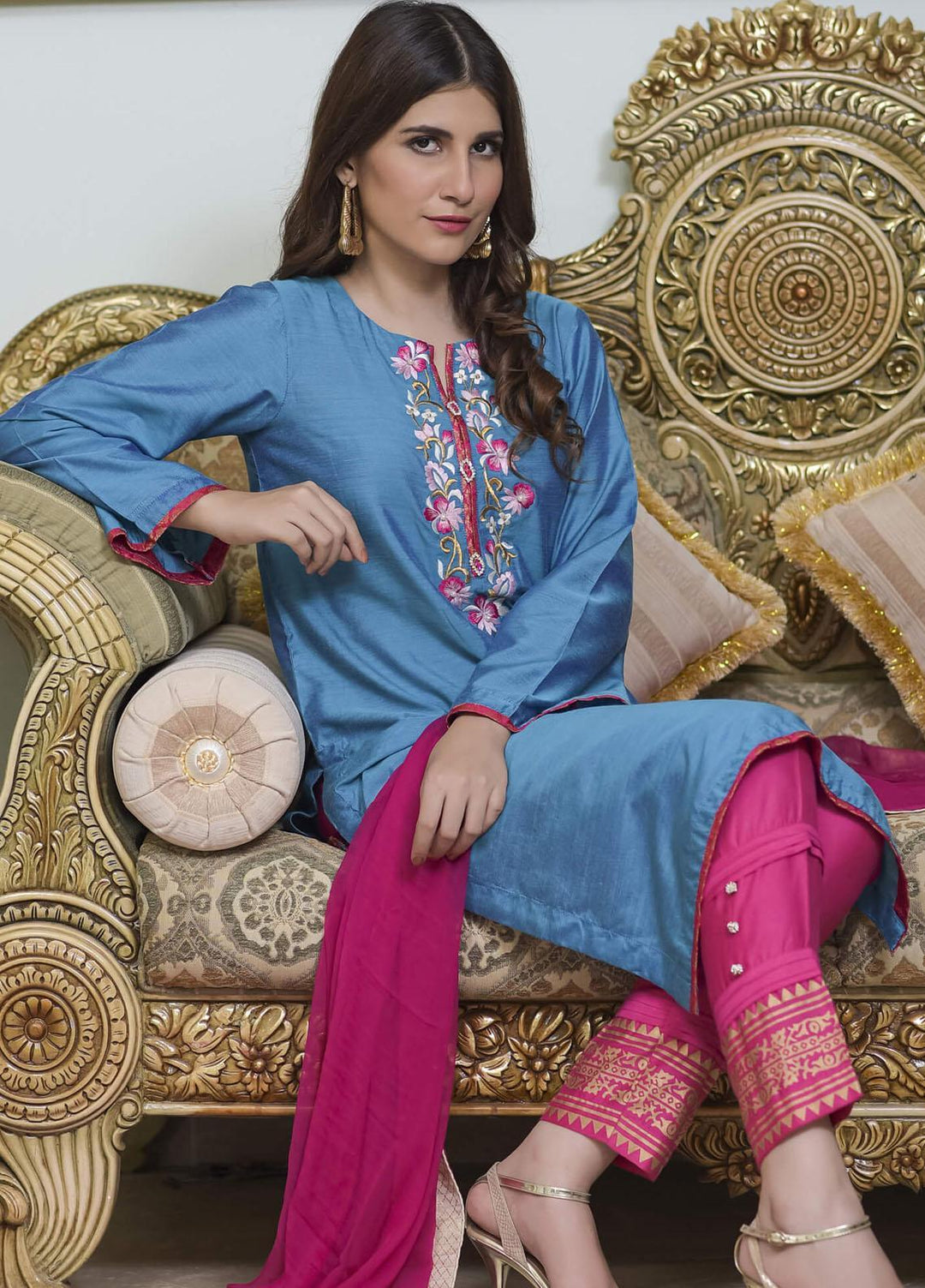 Rubys Couture Pret Party Wear Cotton Silk 2 Piece RC21RM 2402 Nazakat