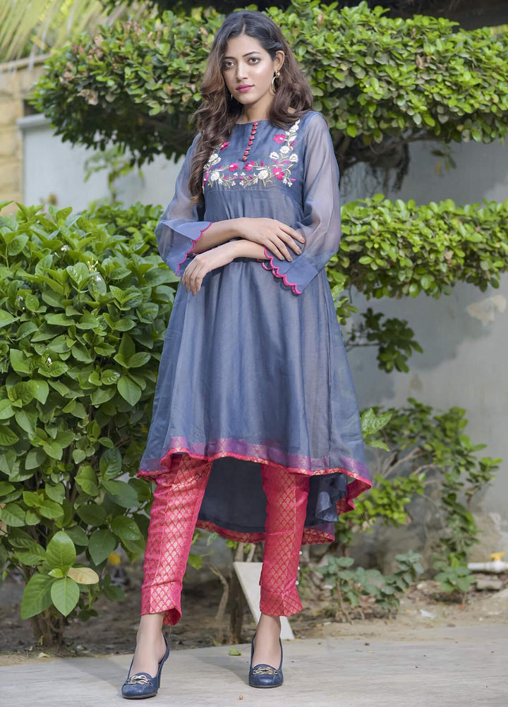 Rubys Couture Pret Party Wear Net 2 Piece RC21RM 2403 AFTAB