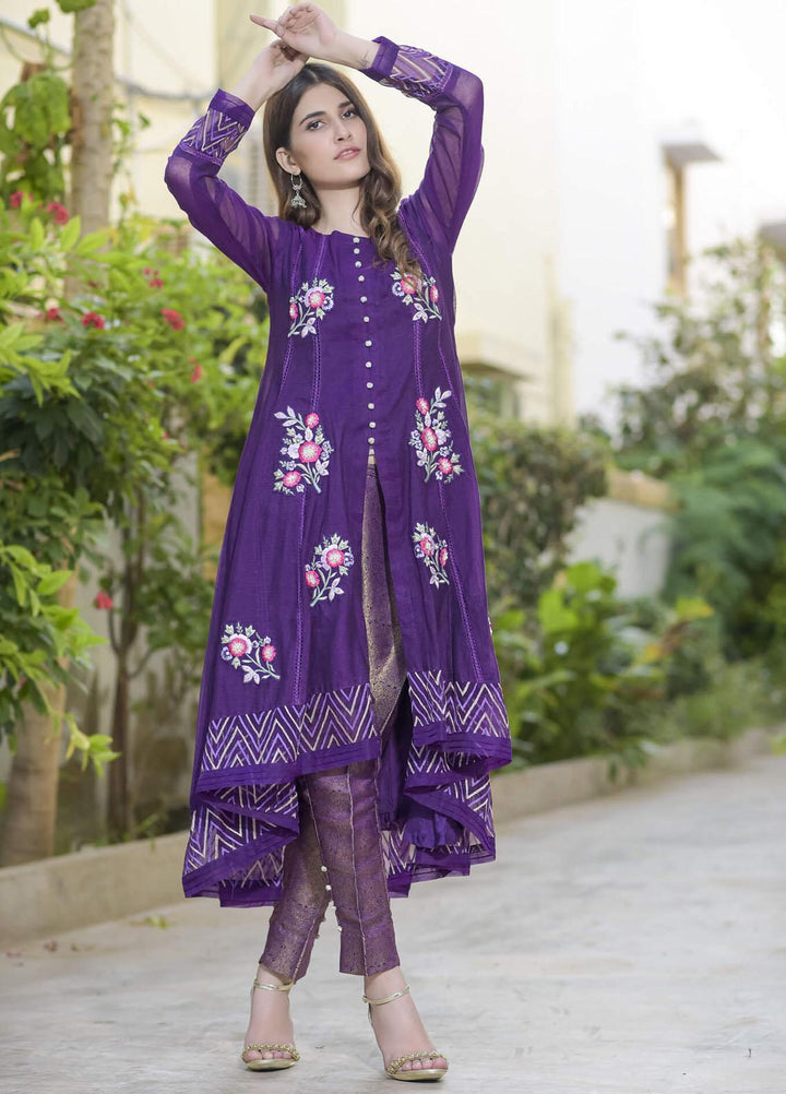 Rubys Couture Pret Party Wear Net 2 Piece RC21RM 2408 Tasveer-e-Aab