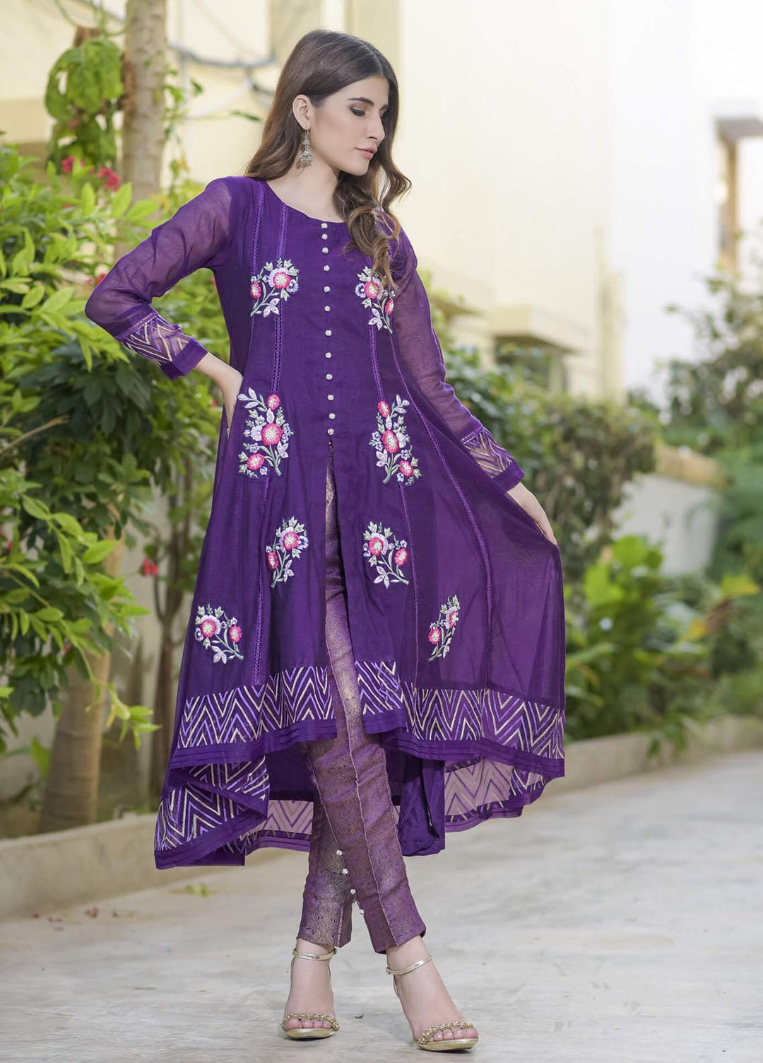Rubys Couture Pret Party Wear Net 2 Piece RC21RM 2408 Tasveer-e-Aab
