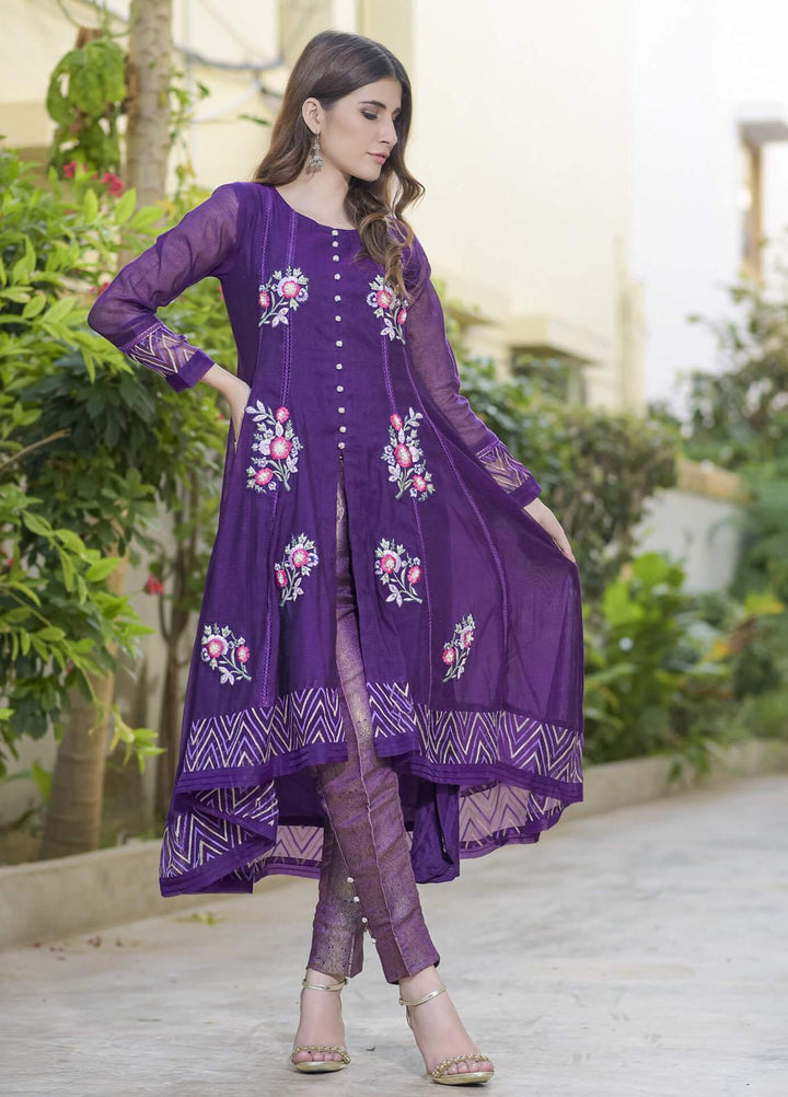 Rubys Couture Pret Party Wear Net 2 Piece RC21RM 2408 Tasveer-e-Aab