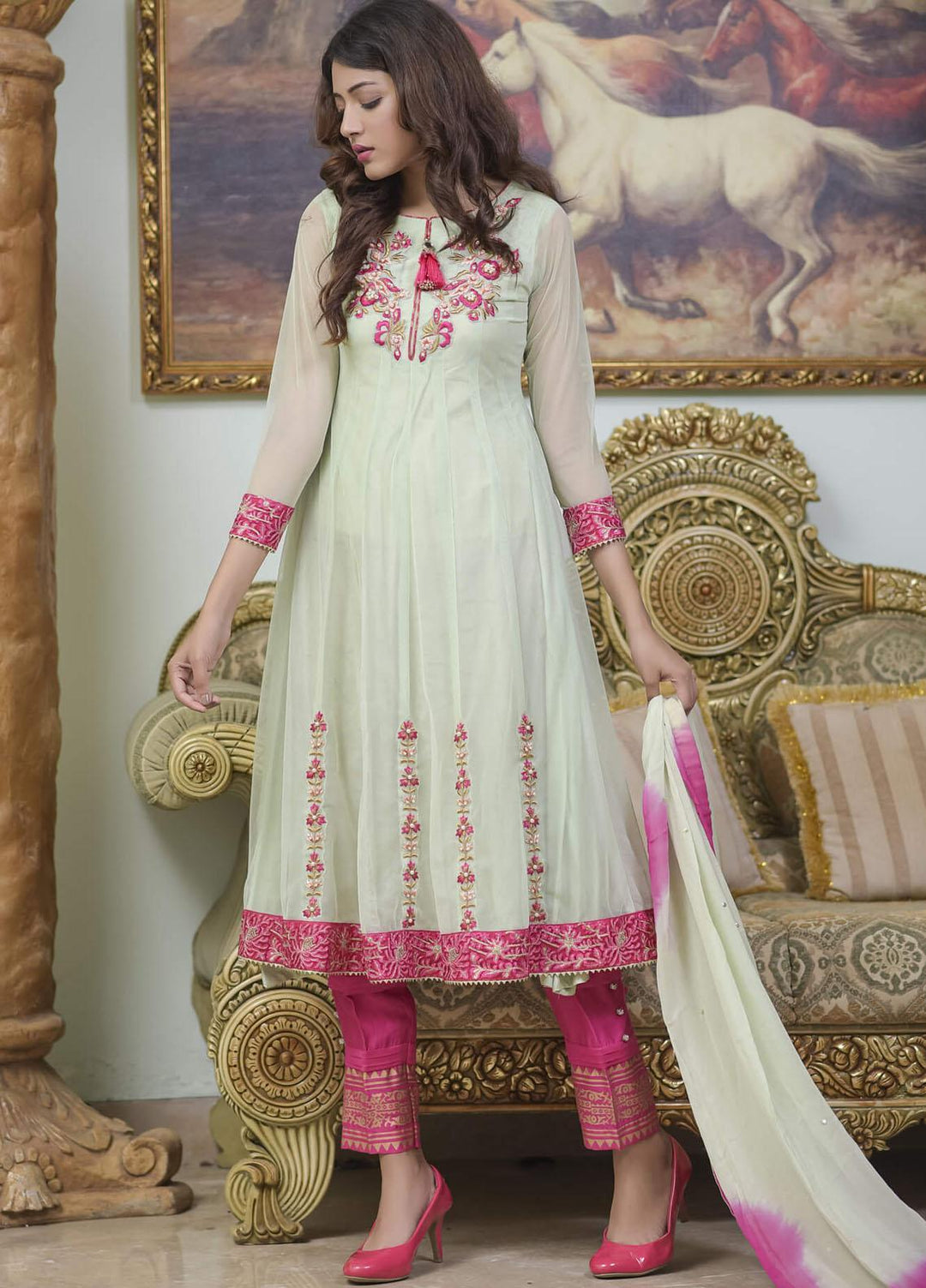 Rubys Couture Pret Party Wear Net 2 Piece RC21RM 2410 Afreen