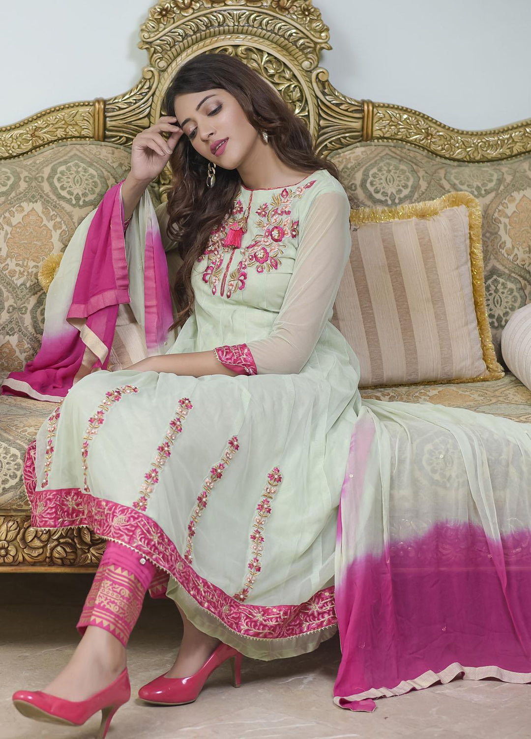 Rubys Couture Pret Party Wear Net 2 Piece RC21RM 2410 Afreen