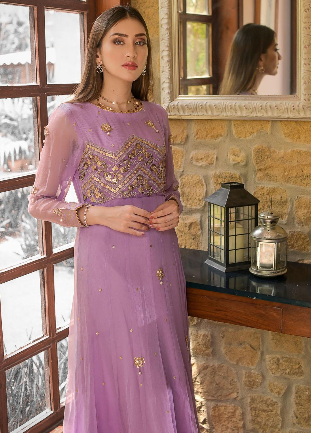 Rubys Couture Luxury Pret  Chiffon 2 Piece Suit 2702 RASHK