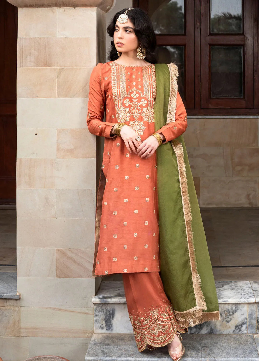 Ruhani by Muraad Embroidered Raw Silk Suit Unstitched 3 Piece MU24R Inara - Formal Collection