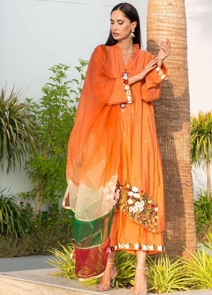 Farhat Inam Khan Pret  Silk 3 Piece FIK22RG FIK-029