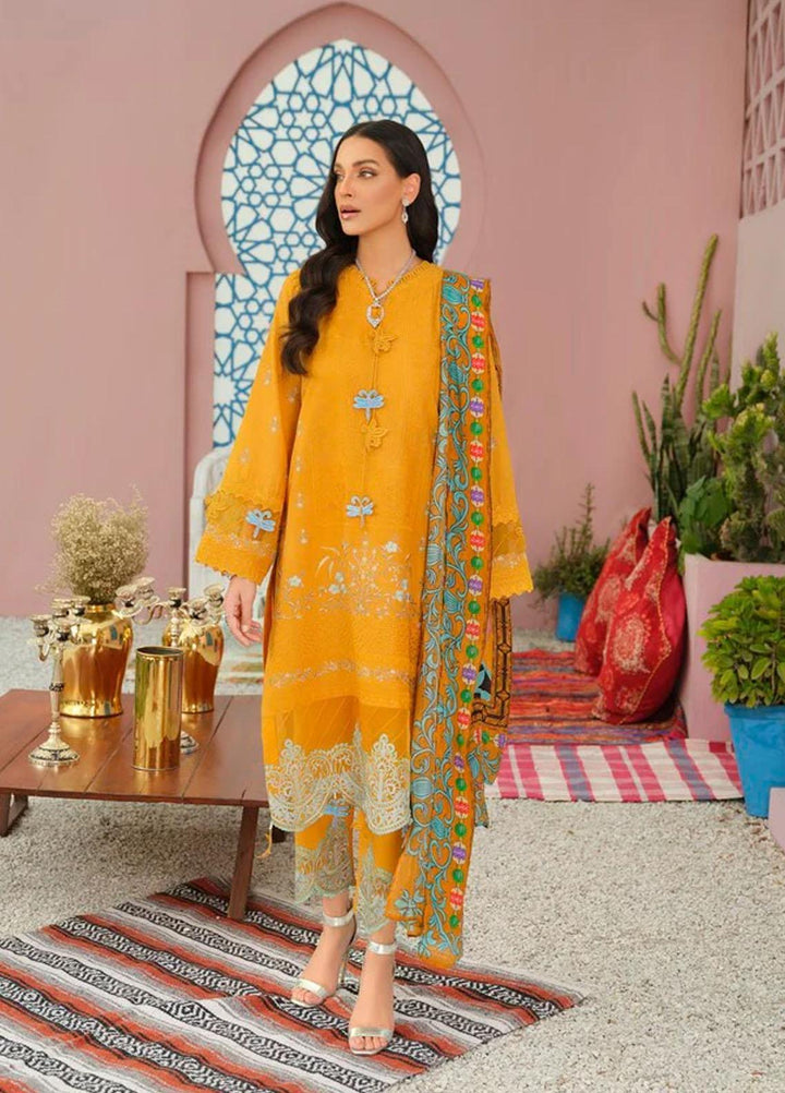 Rungraiz by Norans Embroidered Lawn Suits Unstitched 3 Piece NRS22UNS NLEC-PR 01 - Summer Spring Collection