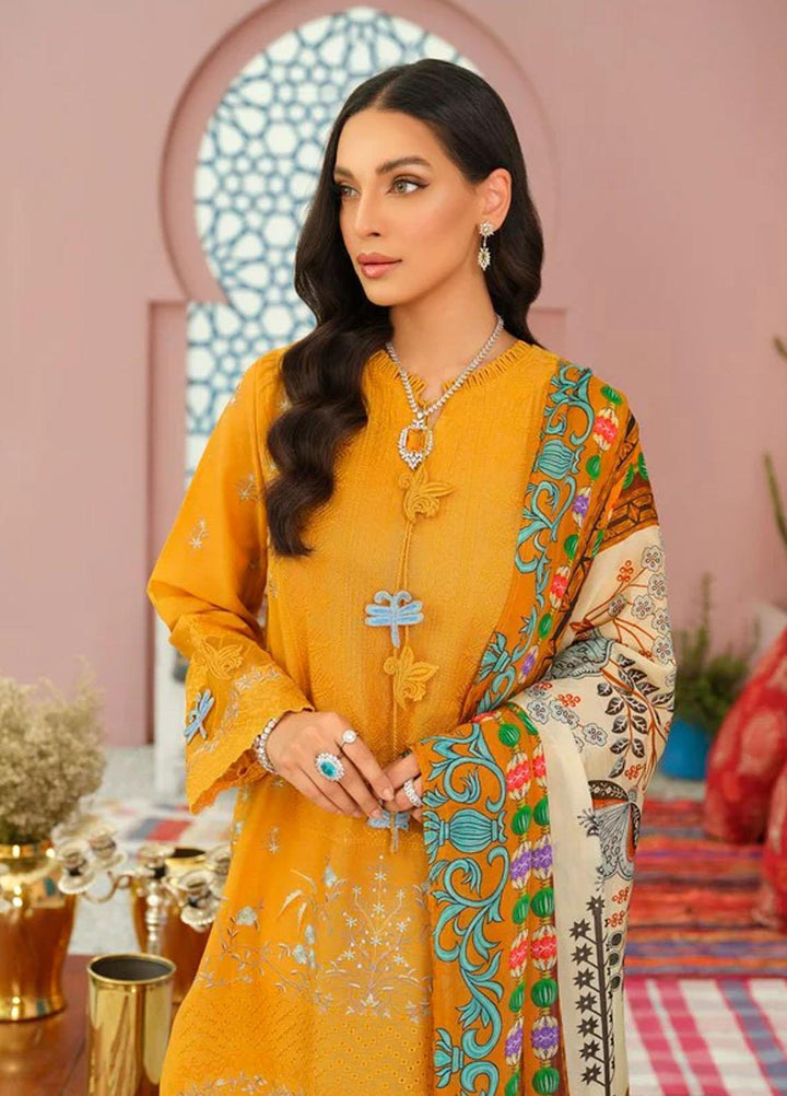 Rungraiz by Norans Embroidered Lawn Suits Unstitched 3 Piece NRS22UNS NLEC-PR 01 - Summer Spring Collection