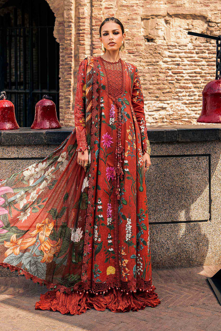 M Prints by Maria B Unstitched Printed Cambric 3 Piece Suit MB26UPC 6B - Casual Collection