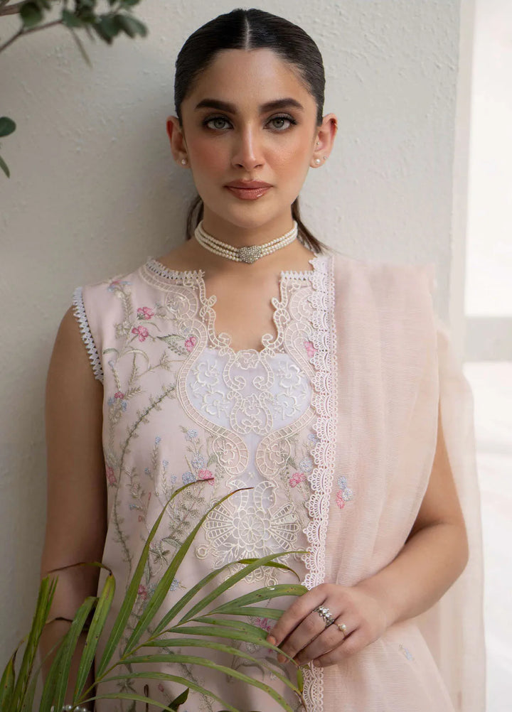 Saad Shaikh Embroidered Lawn Suit Unstitched 3 Piece SSK24E Meadow - Festive Collection