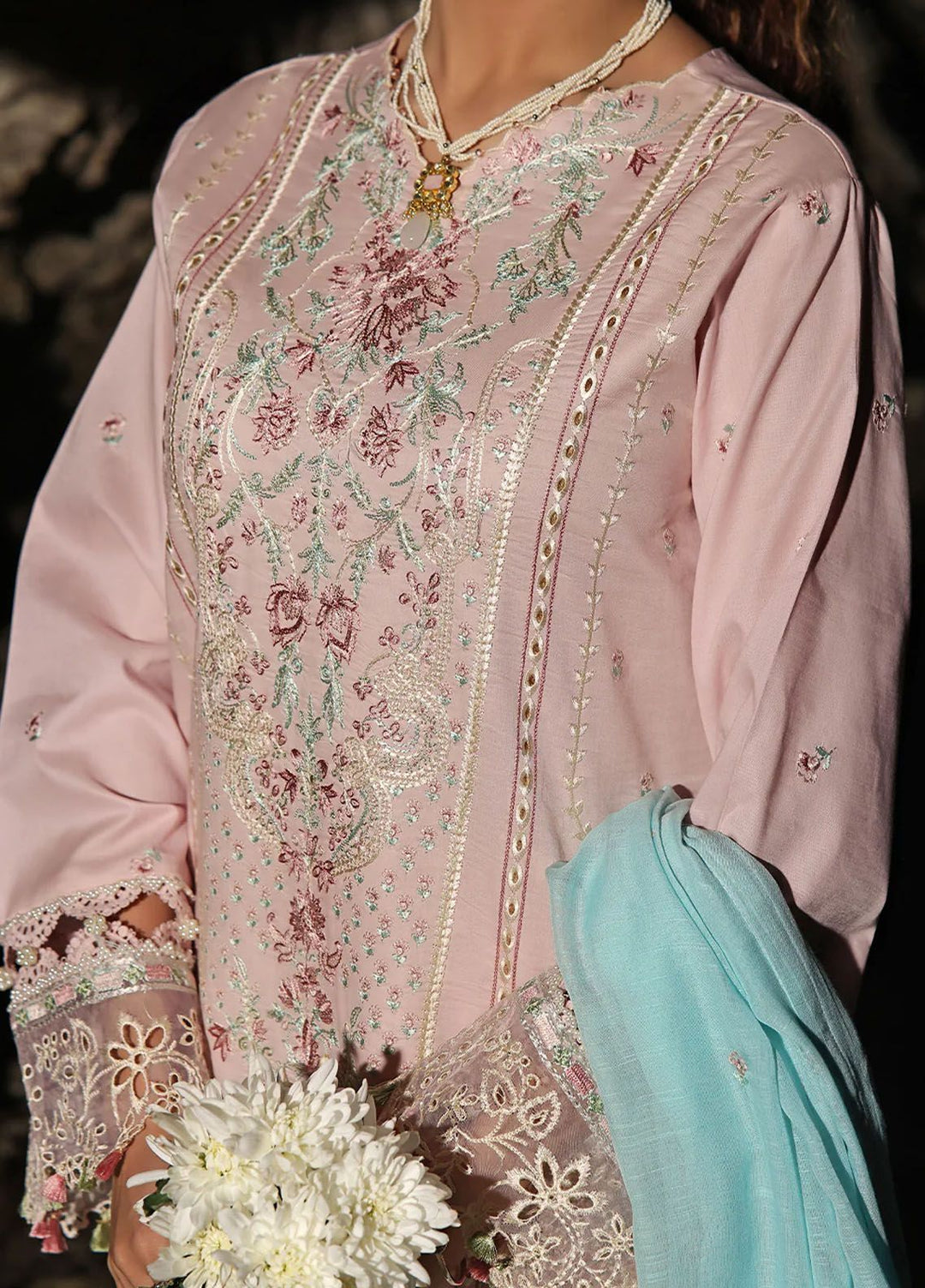 Saahil by Izel Embroidered Lawn Suits Unstitched 3 Piece IZL24SL Soffio - Summer Collection