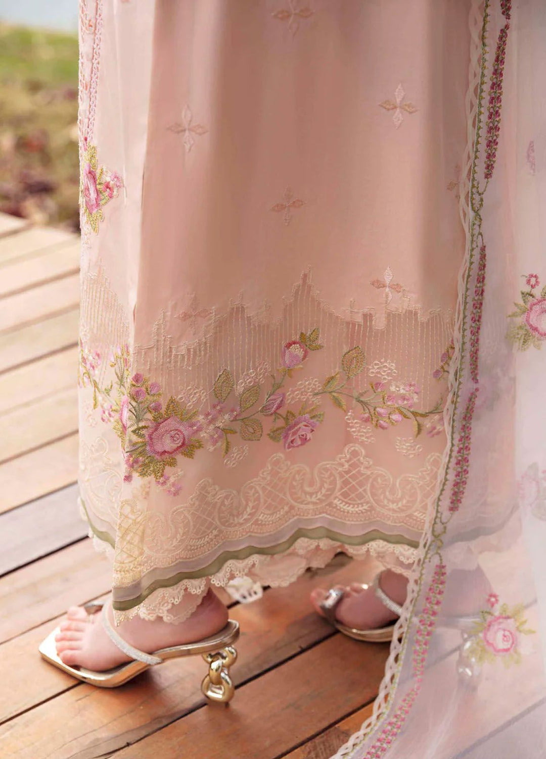 Sable Vogue Embroidered Lawn Suit Unstitched 3 Piece SV24LL SL-03-24 Asmara - Luxury Summer Collection