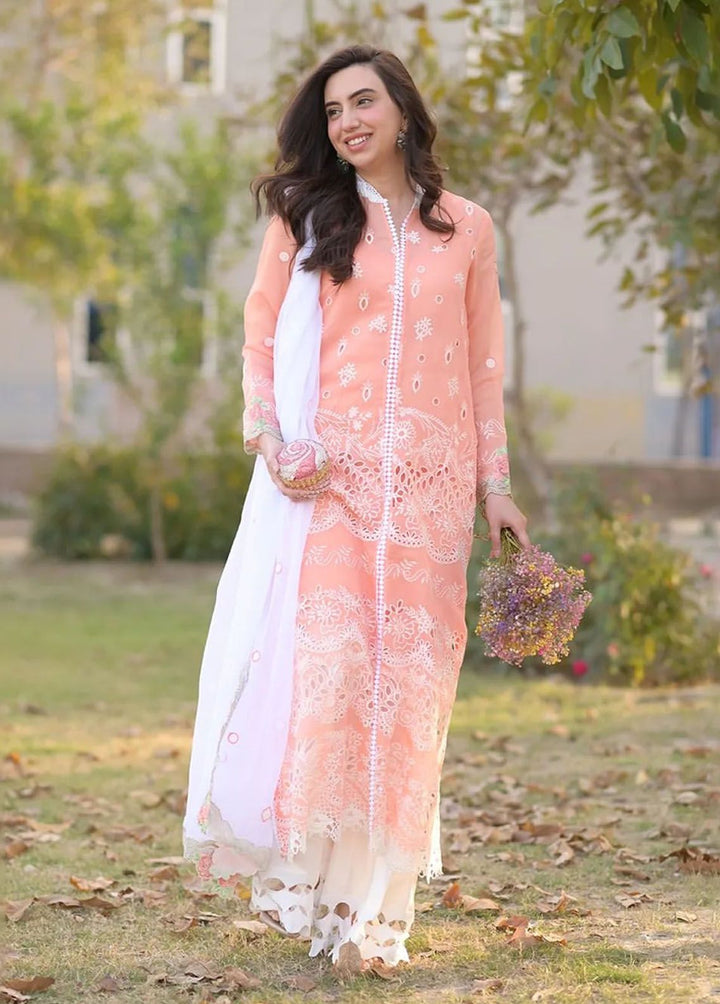 Sable Vogue Embroidered Lawn Suit Unstitched 3 Piece SV24LL SL-05-24 Linnea - Luxury Summer Collection