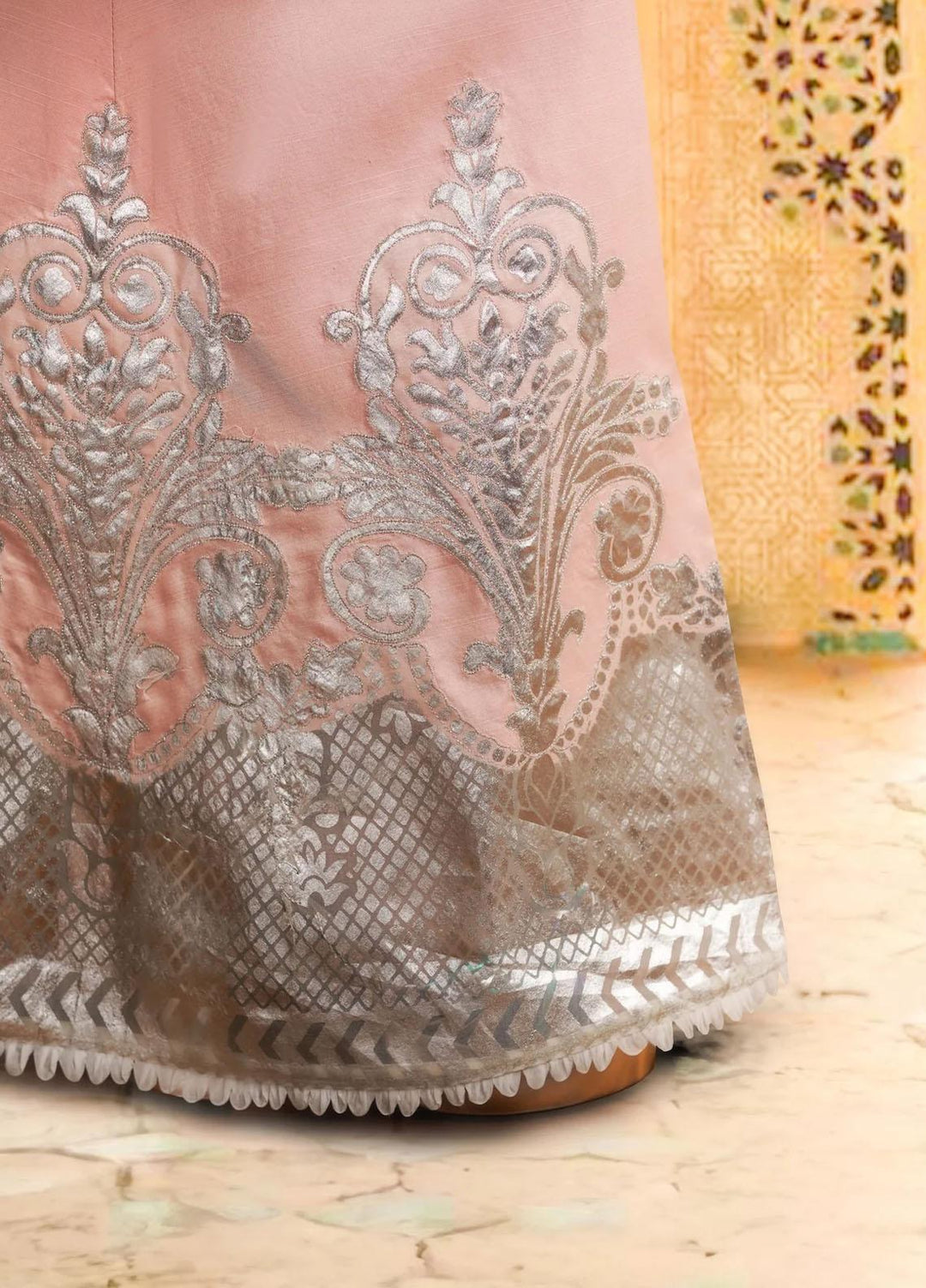 Sable Vogue Embroidered Organza Suits Unstitched 4 Piece SV23FU FC-07-23 - Festive Collection