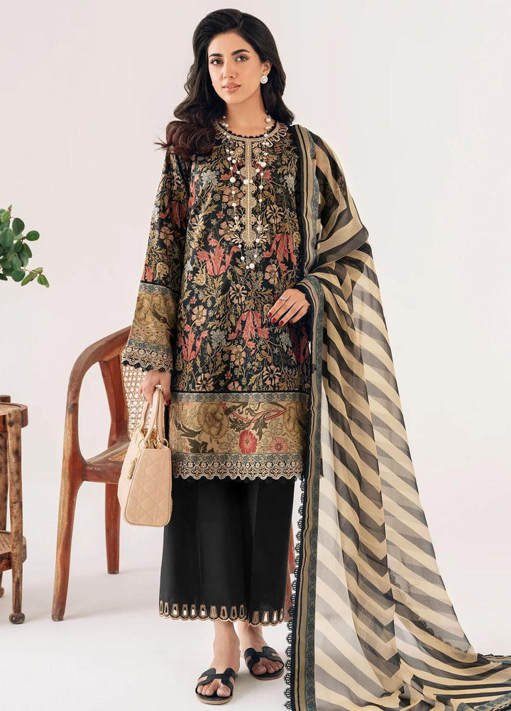 Sable Vogue Embroidered Lawn Suits Unstitched 3 Piece SV23LL SAL-07-23-V1 - Summer Collection