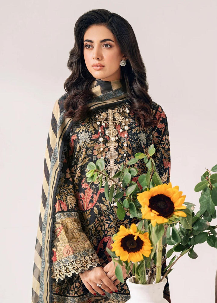 Sable Vogue Embroidered Lawn Suits Unstitched 3 Piece SV23LL SAL-07-23-V1 - Summer Collection