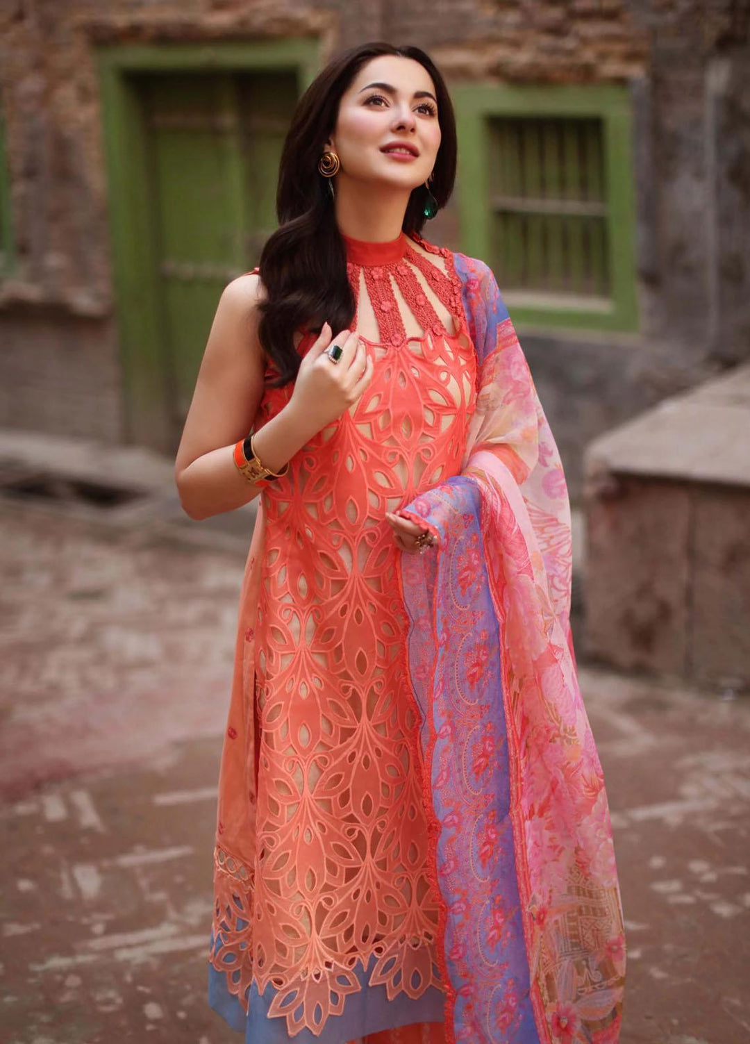 Sable Vogue Embroidered Lawn Suits Unstitched 3 Piece SV22LL SL-04 SORAYA - Luxury Collection