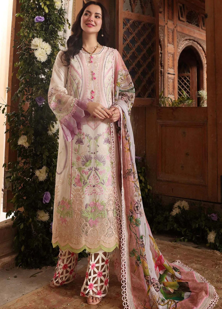 Sable Vogue Embroidered Lawn Suits Unstitched 3 Piece SV22LL SL-10 AFREEN - Luxury Collection