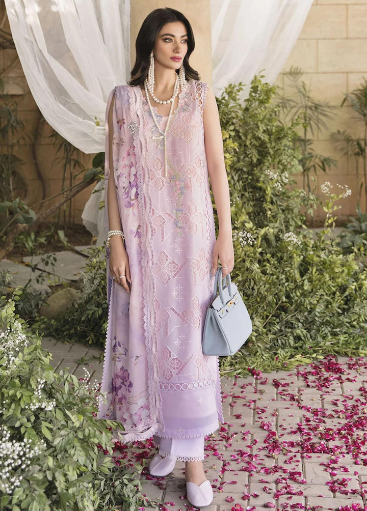 Sable Vogue Embroidered Lawn Suits Unstitched 4 Piece SV23L SL-04-23-V1 IRIS - Luxury Collection