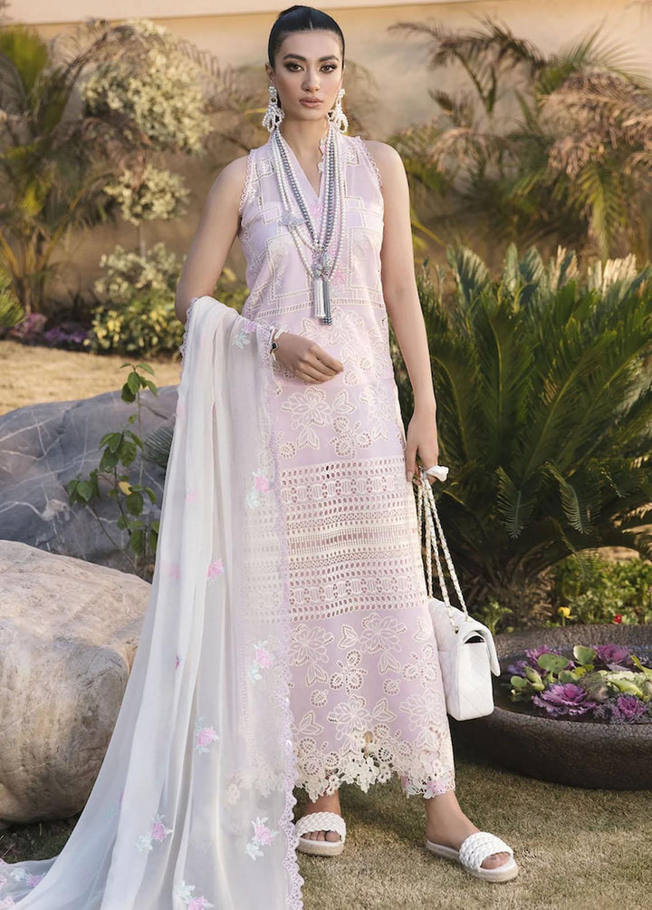 Sable Vogue Embroidered Lawn Suits Unstitched 4 Piece SV23L SL-05-23-V1 SAKURA - Luxury Collection